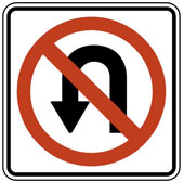 u-turn sign